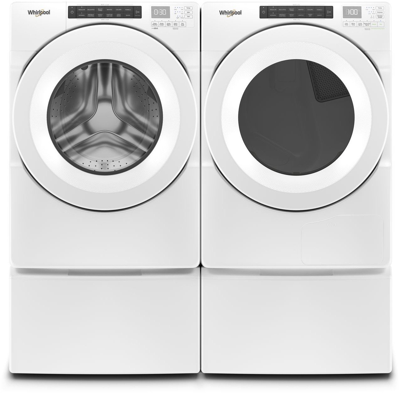 GE GFW148SSMWW 24 Inch Front Load Washer with 2.4 cu. ft. Capacity